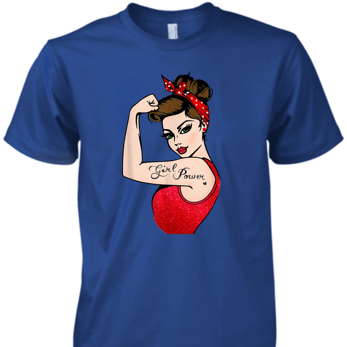 Strong Women Girl Power Feminist Rosie The Riveter T-Shirt