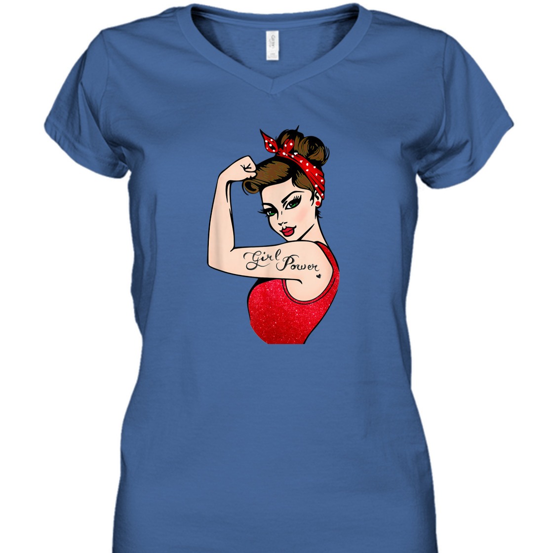 Strong Women Girl Power Feminist Rosie The Riveter T-Shirt