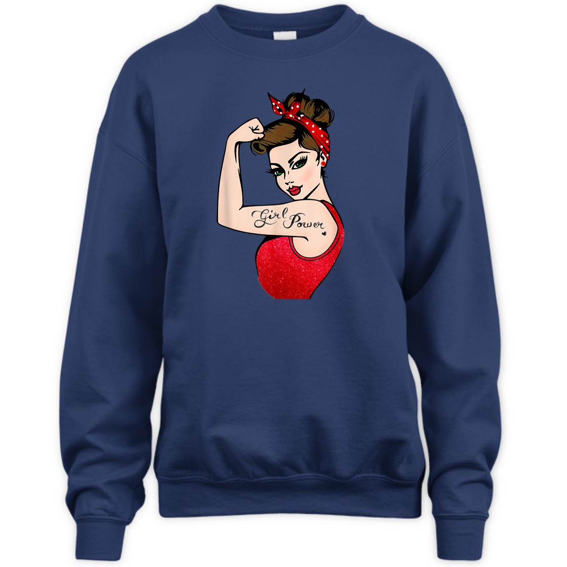 Strong Women Girl Power Feminist Rosie The Riveter T-Shirt