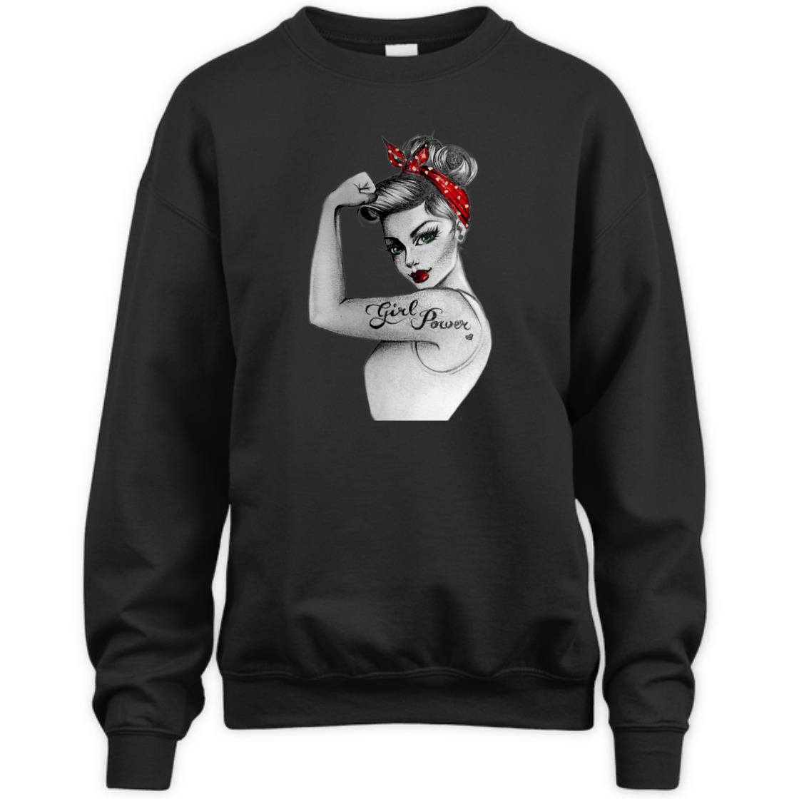 Strong Women Girl Power Rosie The Riveter T-Shirt