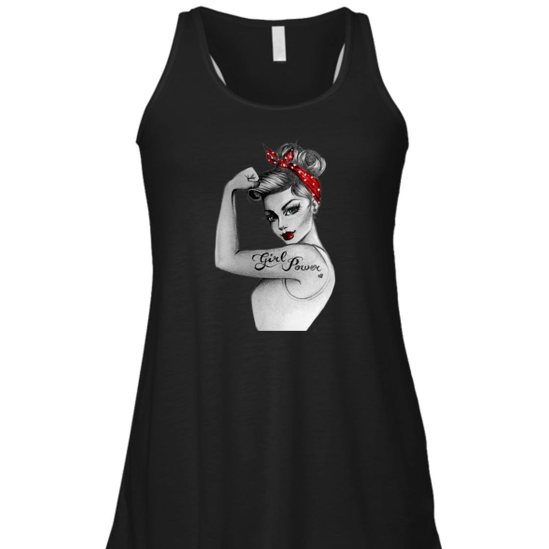 Strong Women Girl Power Rosie The Riveter T-Shirt