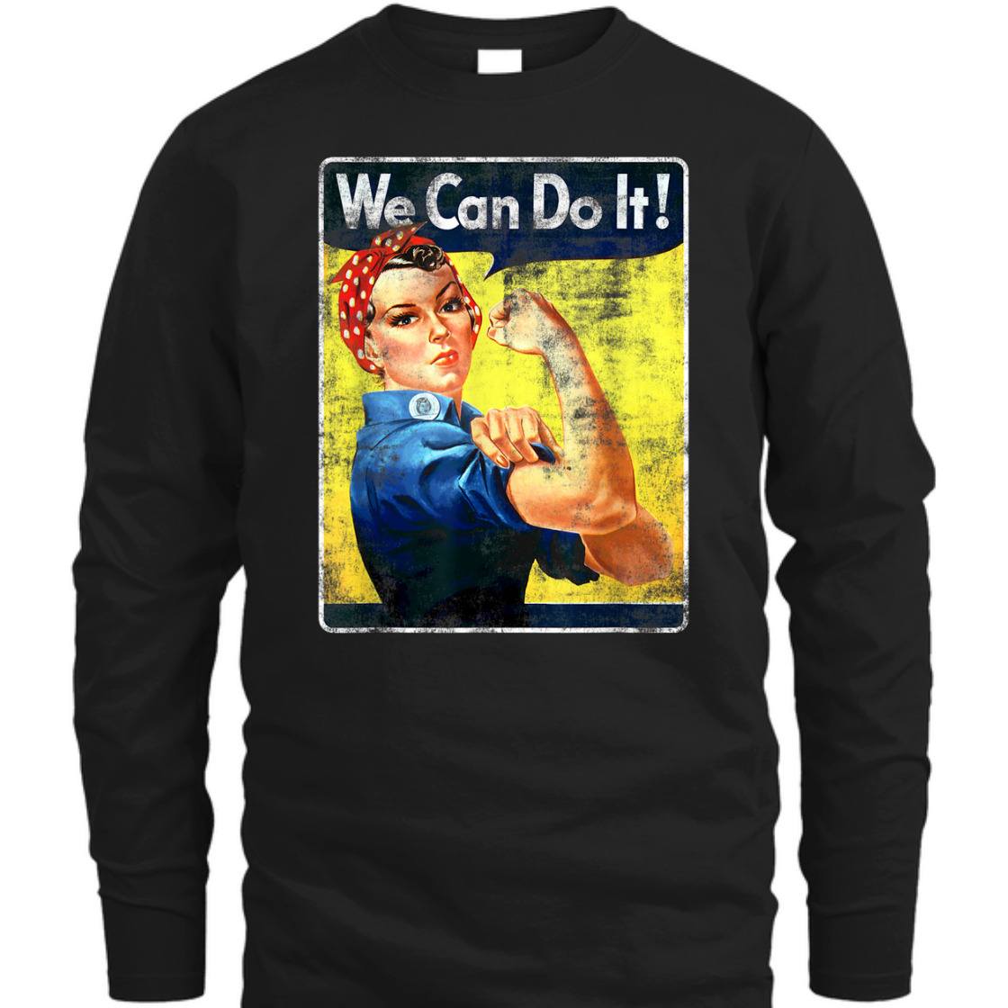 Strong Women We Can Do It Rosie The Riveter Feminist T-Shirt