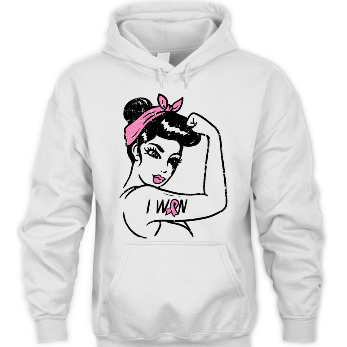 Strong Women Rosie Riveter The I Won Awareness Breast Cancer Survivor T-Shirt Strong Women Rosie Riveter The I Won Awareness Breast Cancer Survivor T-Shirt