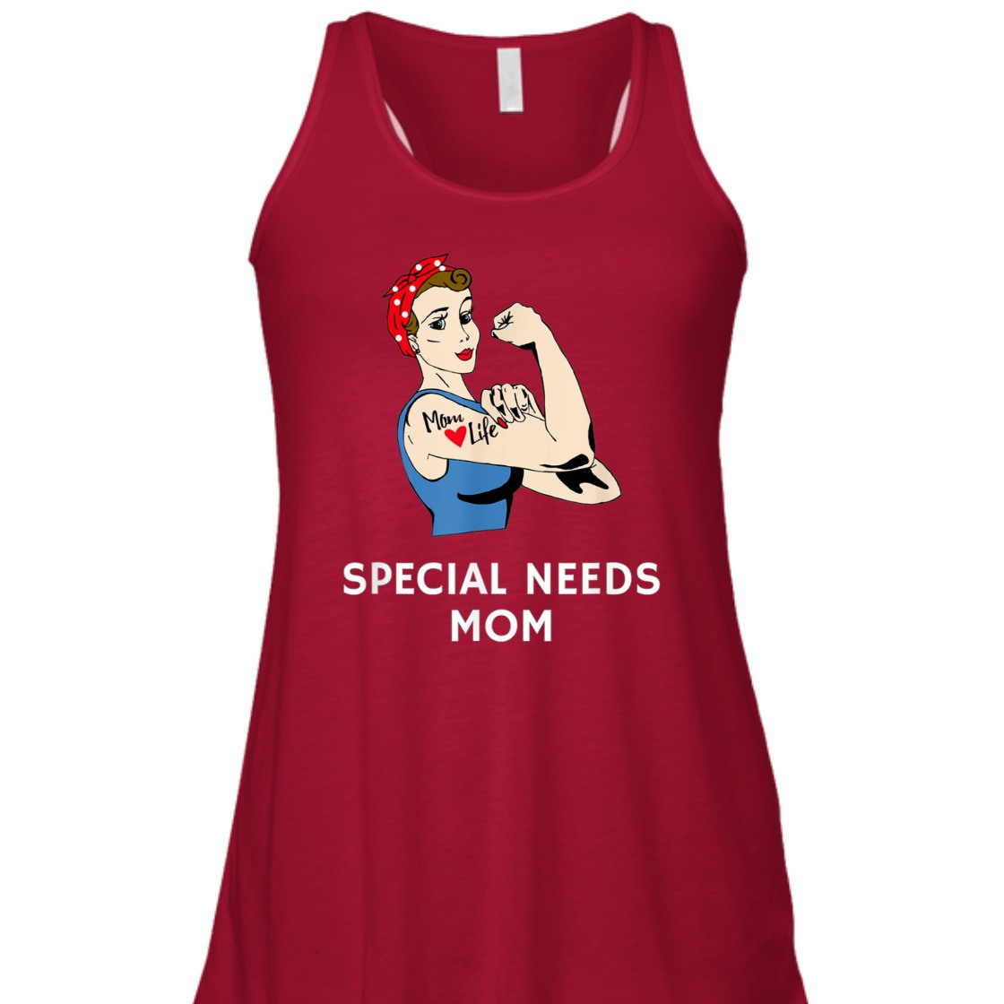 Strong Women Special Needs Mom Rosie The Riveter T-Shirt