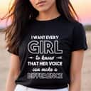 Strong Women That Her Voice Can Make A Difference T-Shirt Gift Strong Women That Her Voice Can Make A Difference T-Shirt Gift