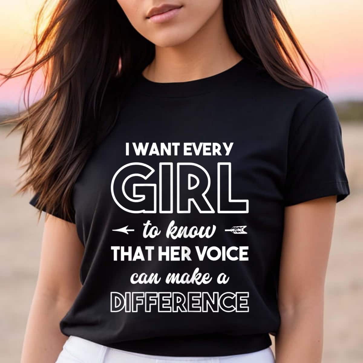 Strong Women That Her Voice Can Make A Difference T-Shirt Gift Strong Women That Her Voice Can Make A Difference T-Shirt Gift