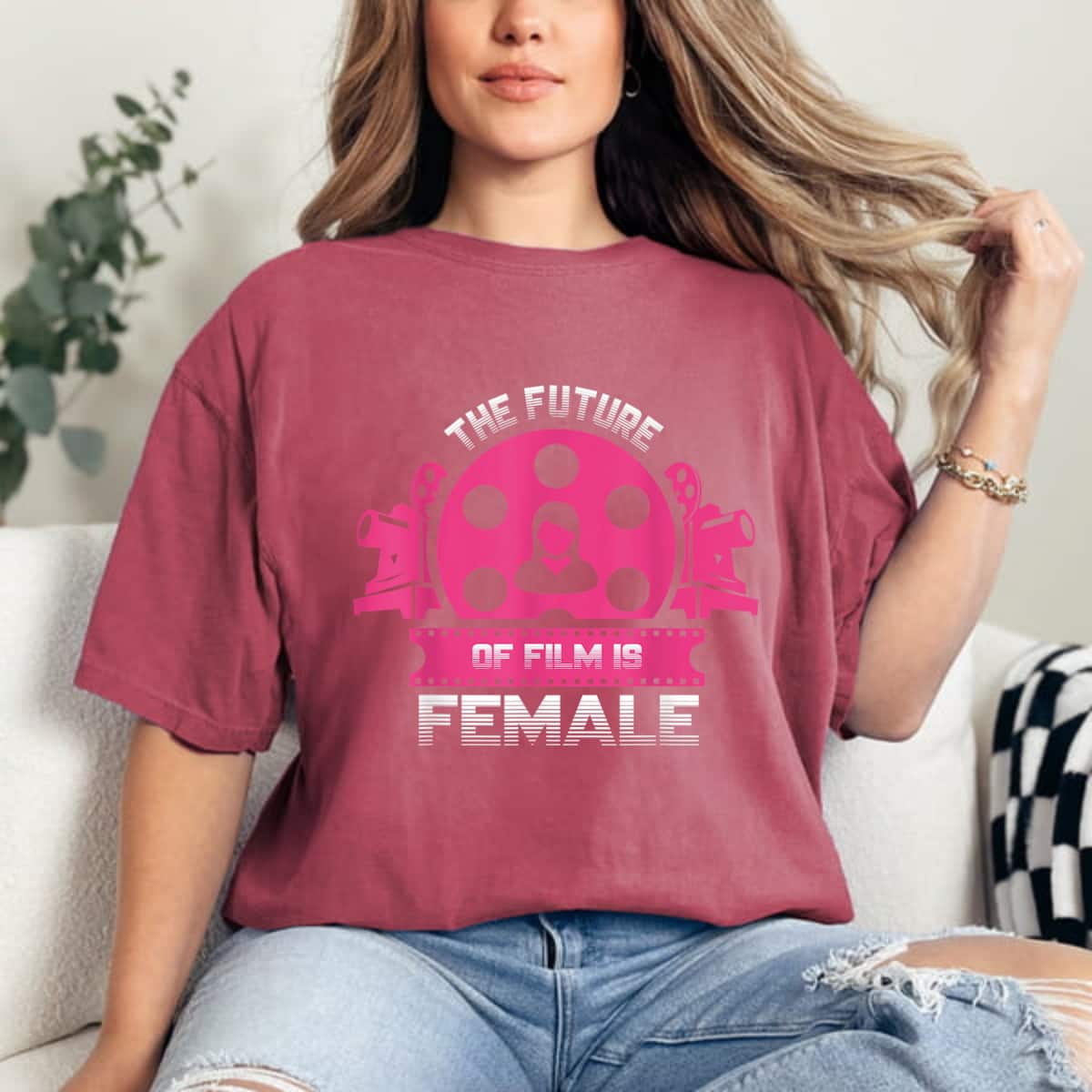 Strong Women The Future Of Film Is Female Gender Equality T-Shirt Strong Women The Future Of Film Is Female Gender Equality T-Shirt