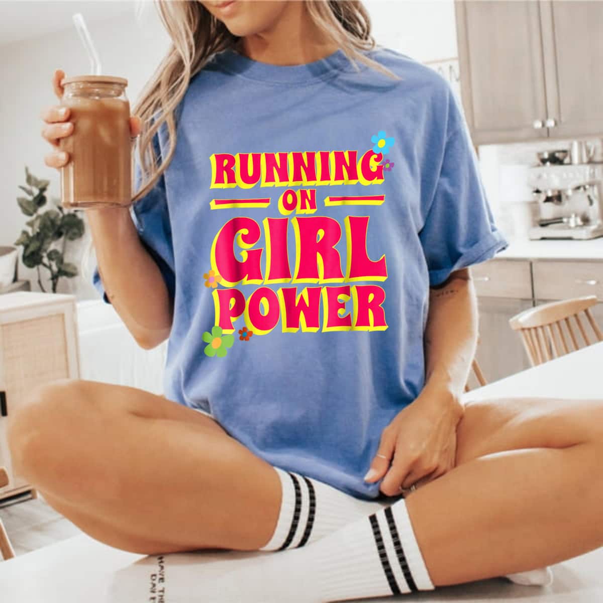 Empowerment Strong Women Running On Girl Power Empowering Feminist T-Shirt Empowerment Strong Women Running On Girl Power Empowering Feminist T-Shirt