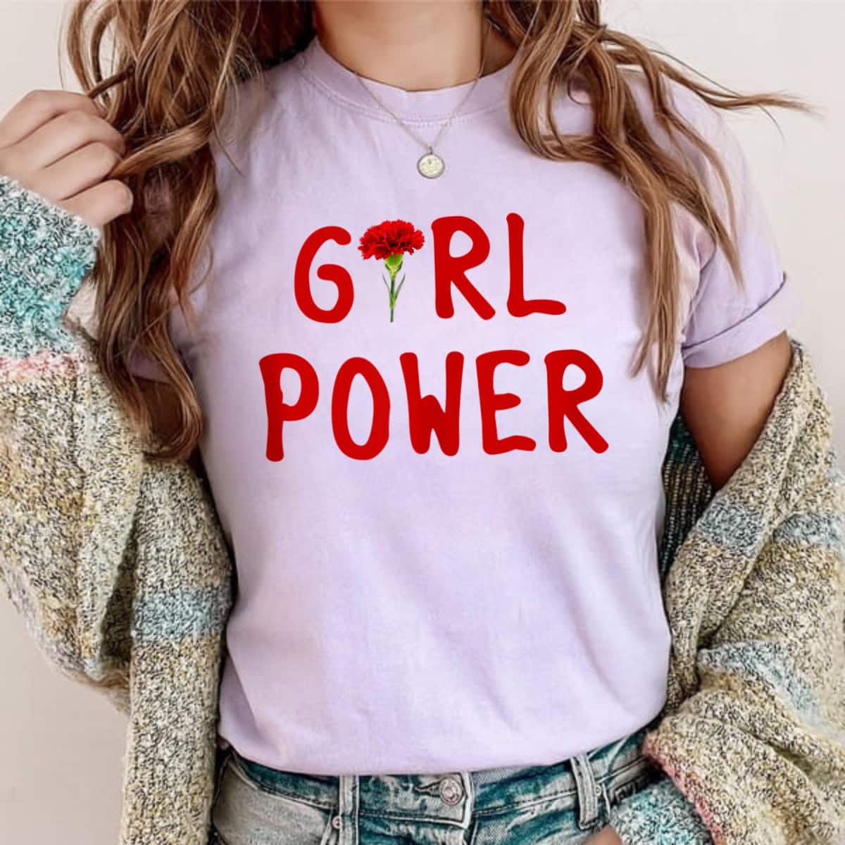 Strong Women Girl Power Flower Feminist T-Shirt Gift Strong Women Girl Power Flower Feminist T-Shirt Gift