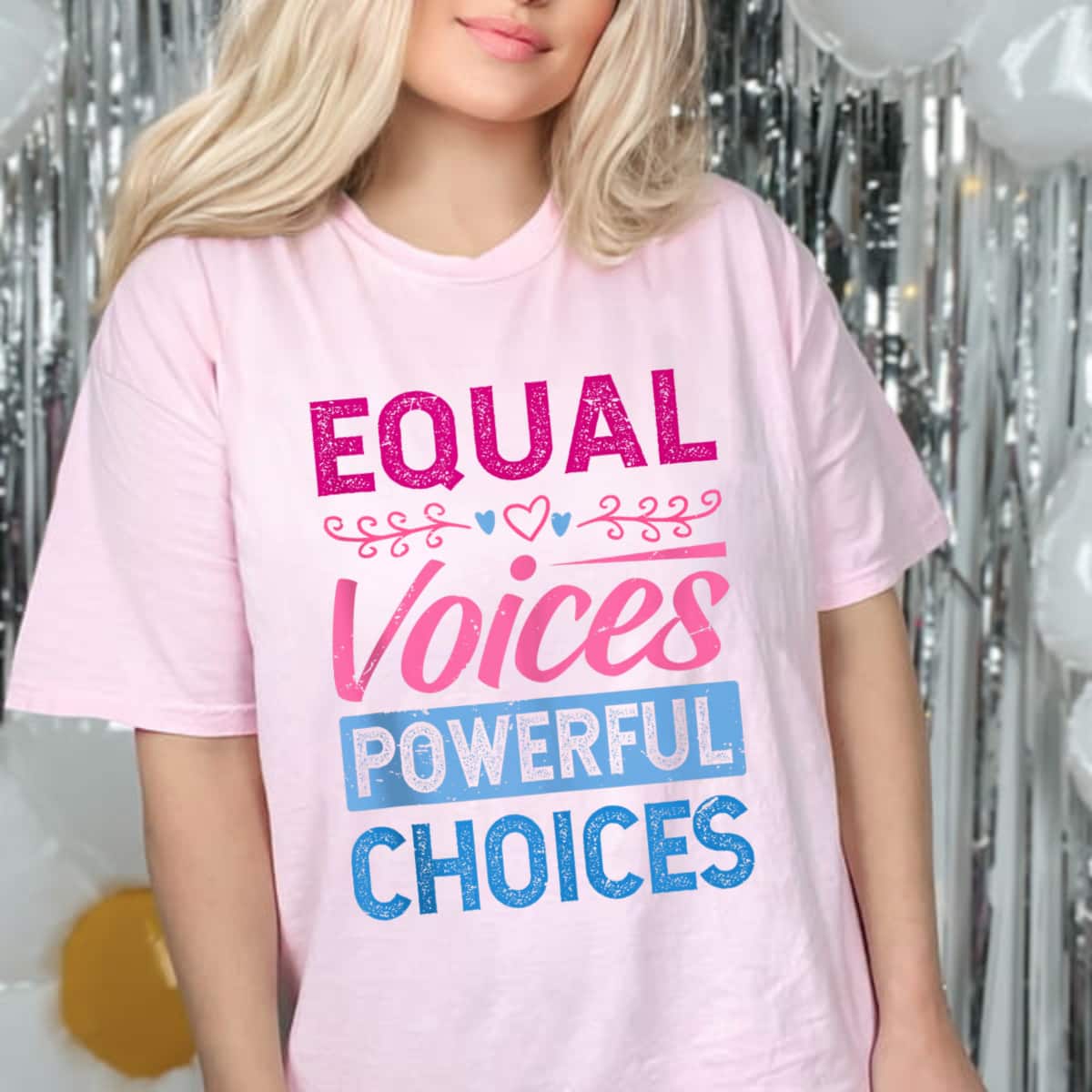Equal Voices Powerful Choices - Equality Day T-Shirt Equal Voices Powerful Choices - Equality Day T-Shirt