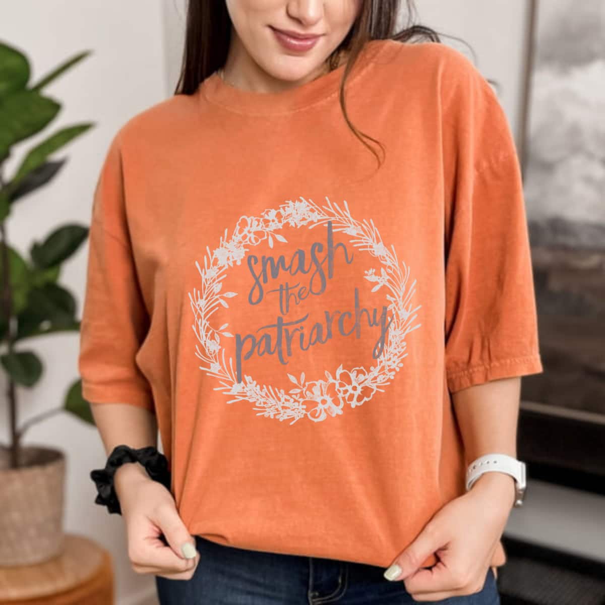 Strong Women Smash The Patriarchy T-Shirt Gift Strong Women Smash The Patriarchy T-Shirt Gift