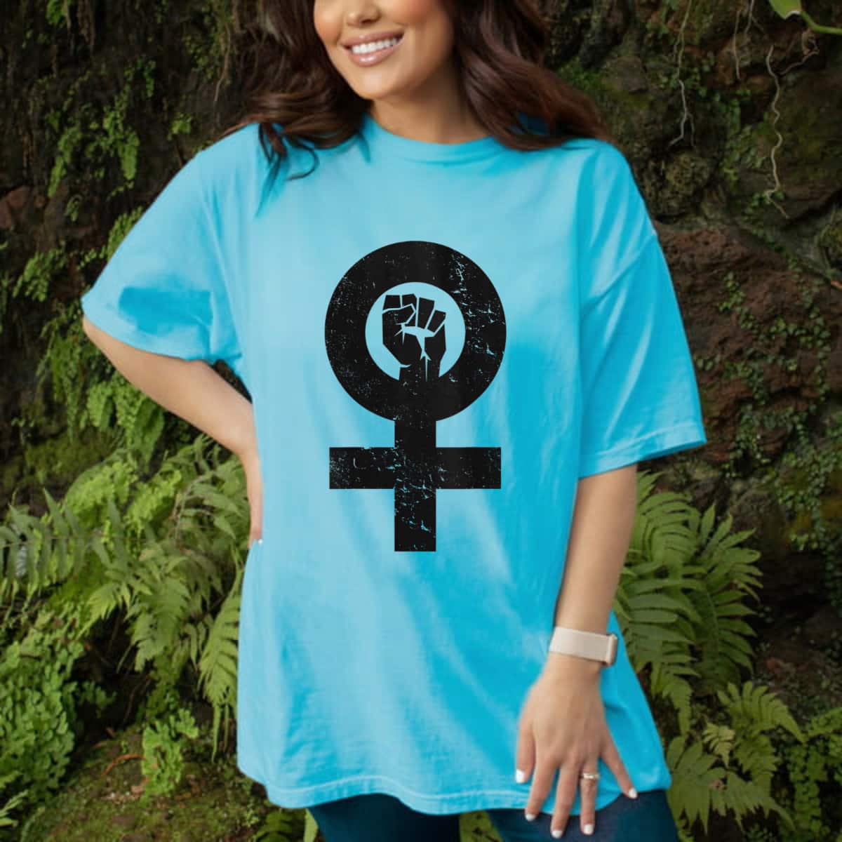 Strong Women Feminist Raised Girl Power T-Shirt Gift Strong Women Feminist Raised Girl Power T-Shirt Gift