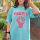 Strong Women Pink Fist Resist Feminist Girl Power T-Shirt Strong Women Pink Fist Resist Feminist Girl Power T-Shirt