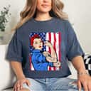 Strong Women Rosie The Riveter Feminist Patriotic T-Shirt Strong Women Rosie The Riveter Feminist Patriotic T-Shirt