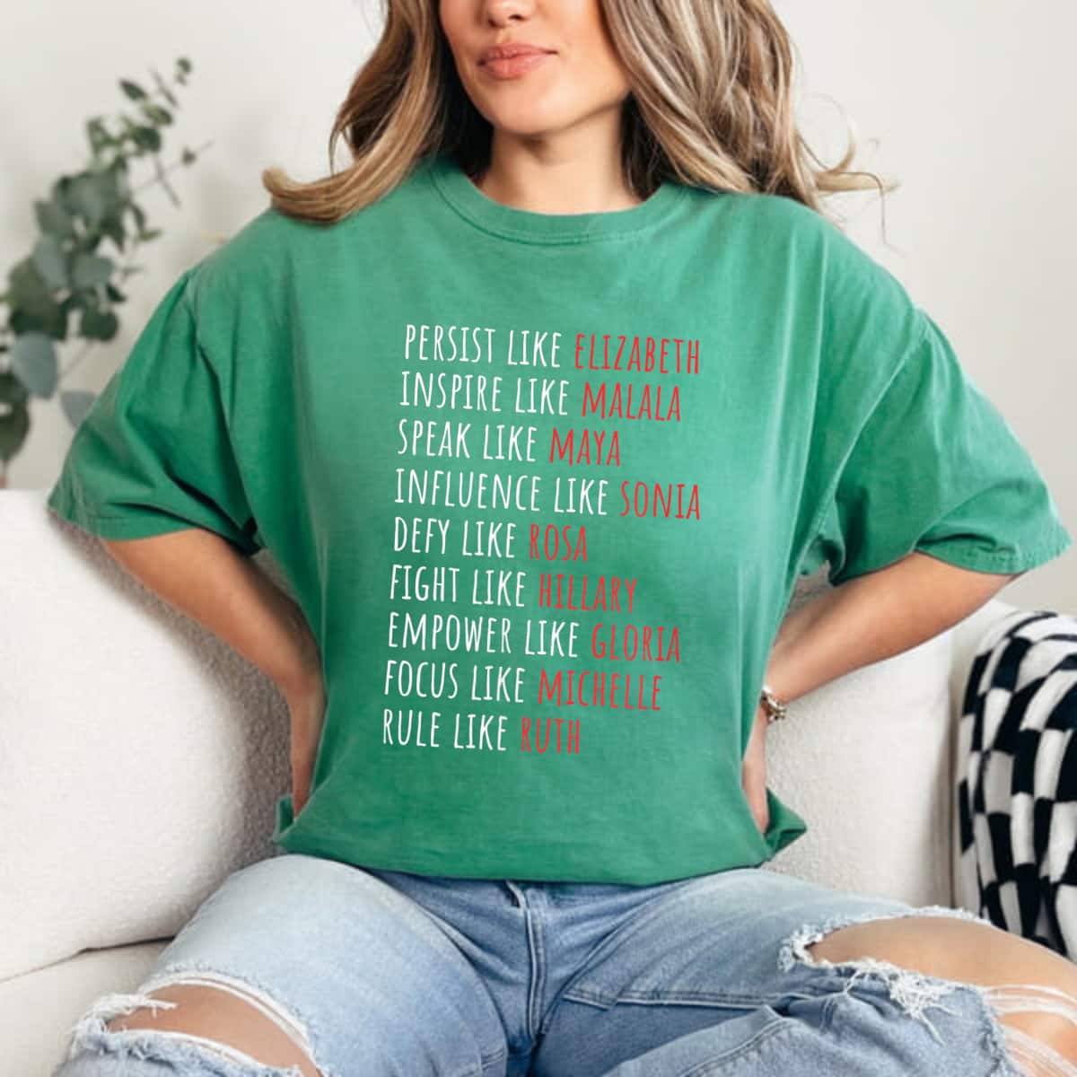 Empowerment Strong Women Persist Like Elizabeth Empower Like Gloria T-Shirt Empowerment Strong Women Persist Like Elizabeth Empower Like Gloria T-Shirt