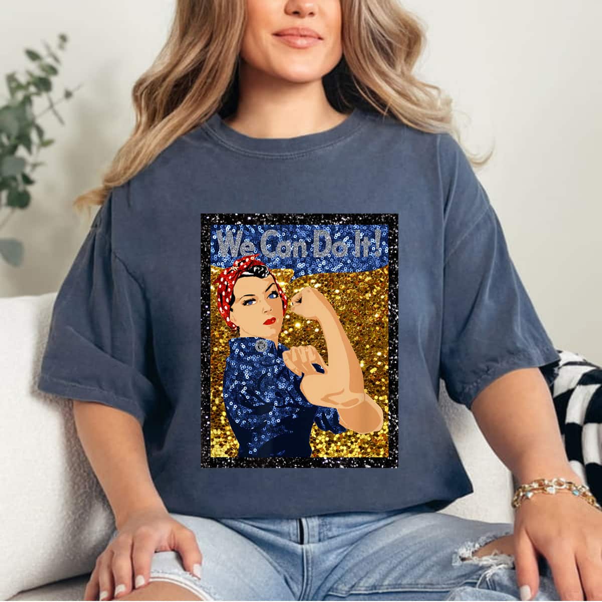 Strong Women Rosie The Riveter We Can Do It Vintage Feminist T-Shirt Strong Women Rosie The Riveter We Can Do It Vintage Feminist T-Shirt