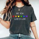 Gay Pride LGBTQ Equality Rainbow Hearts T-Shirt Gay Pride LGBTQ Equality Rainbow Hearts T-Shirt