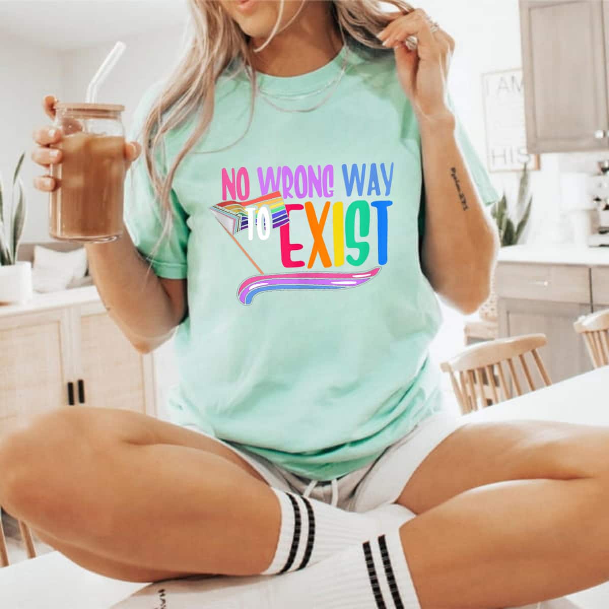 No Wrong Way To Exist LGBTQ Equality Gay Lesbian Pride T-Shirt No Wrong Way To Exist LGBTQ Equality Gay Lesbian Pride T-Shirt