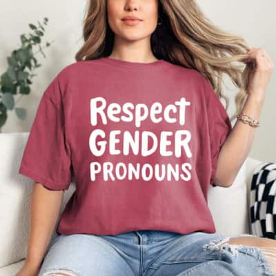 Respect Gender Pronouns LGBTQ Pride Equality Rights Ally T-Shirt