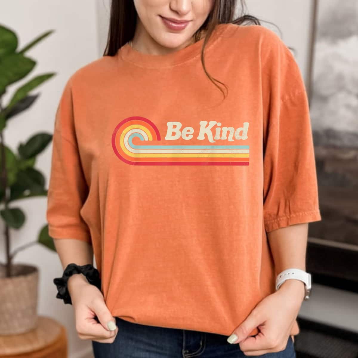Be Kind Retro Feminist Strong Women T-Shirt Be Kind Retro Feminist Strong Women T-Shirt