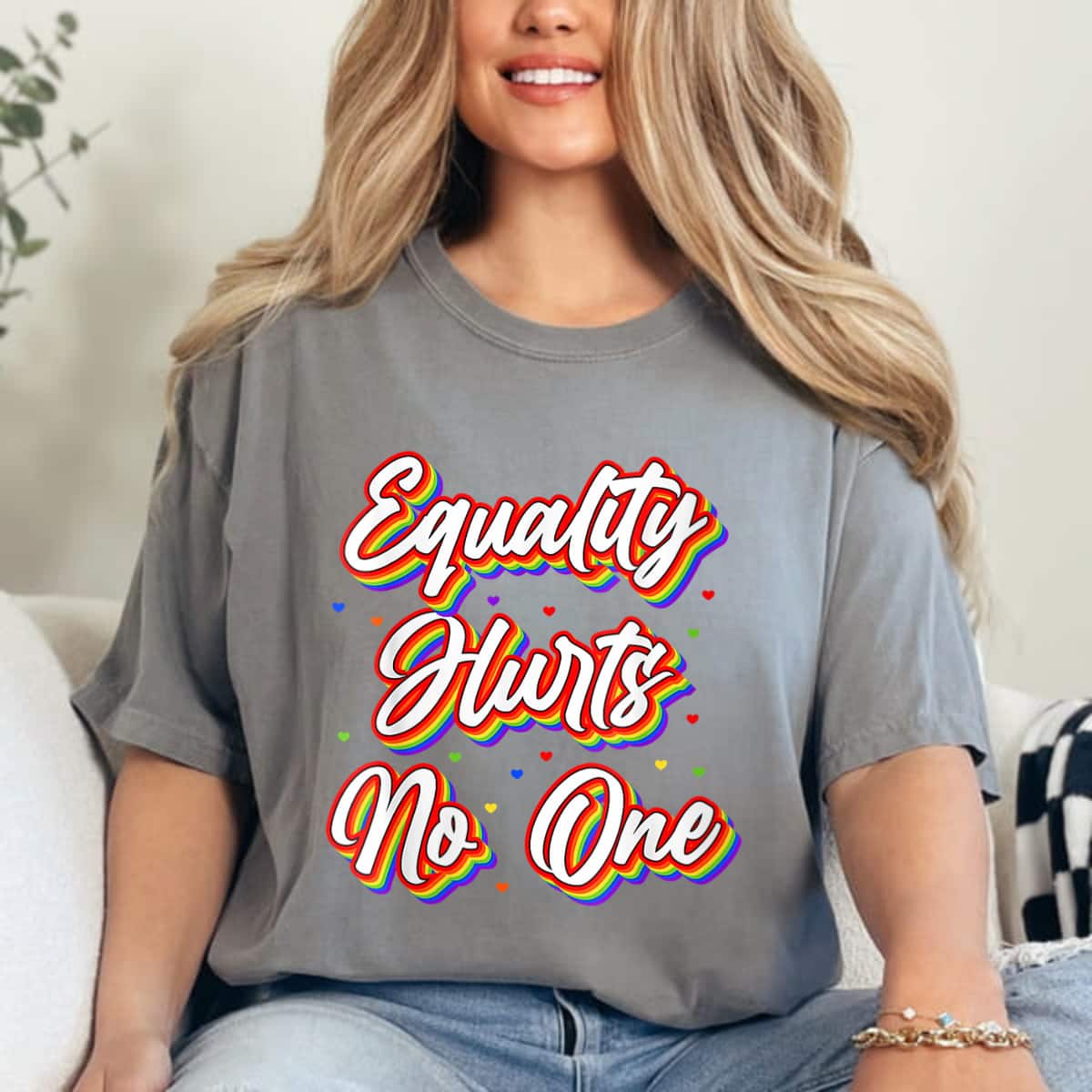 Womens Equality Hurts No One Equal Rights T-Shirt Womens Equality Hurts No One Equal Rights T-Shirt