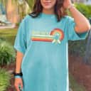 Strong Women Bee Kind Retro Style T-Shirt