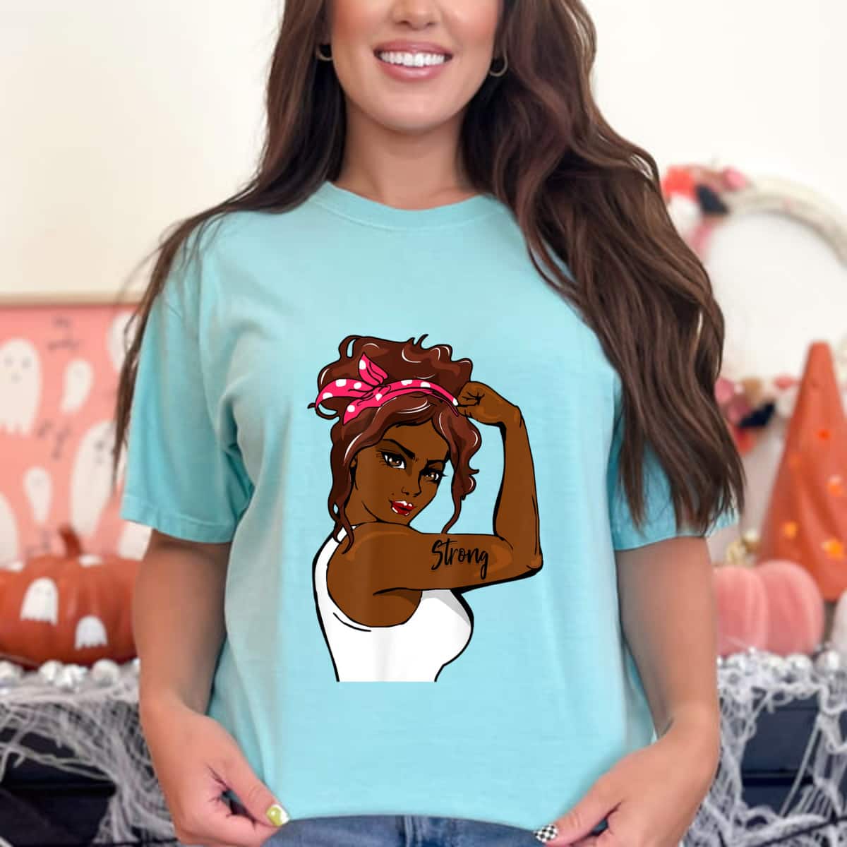 Strong Women Black History Month Rosie The Riveter T-Shirt Strong Women Black History Month Rosie The Riveter T-Shirt