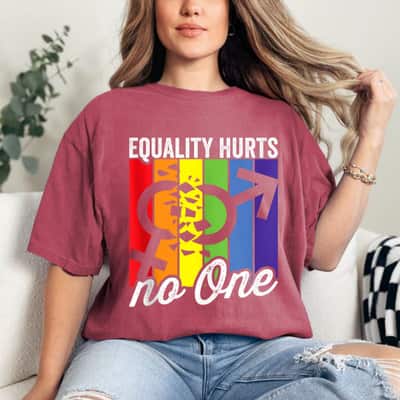 Equality Hurts No One Bi Trans Gay Pride Rights T-Shirt