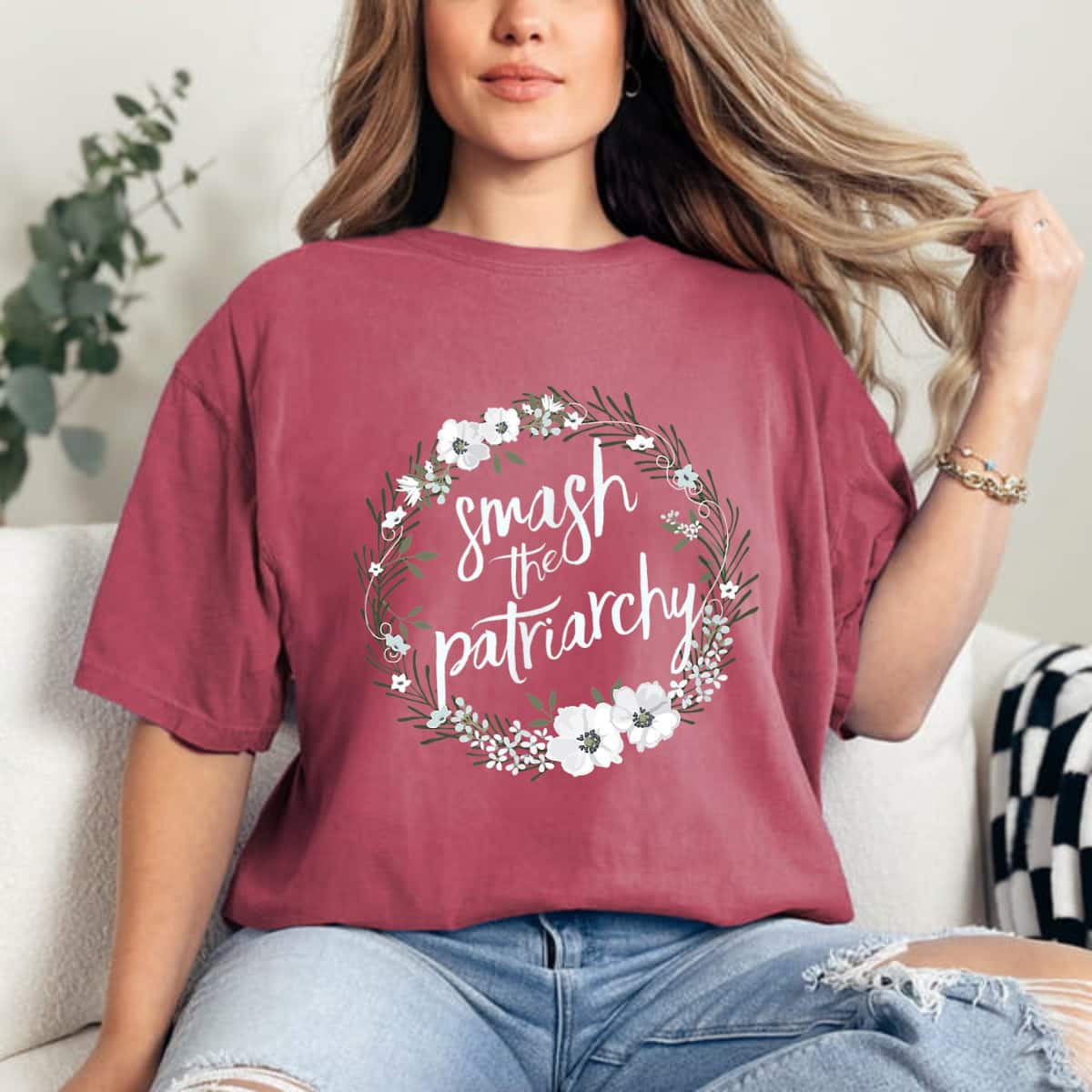 Strong Women Smash The Patriarchy Women's Rights T-Shirt Strong Women Smash The Patriarchy Women's Rights T-Shirt