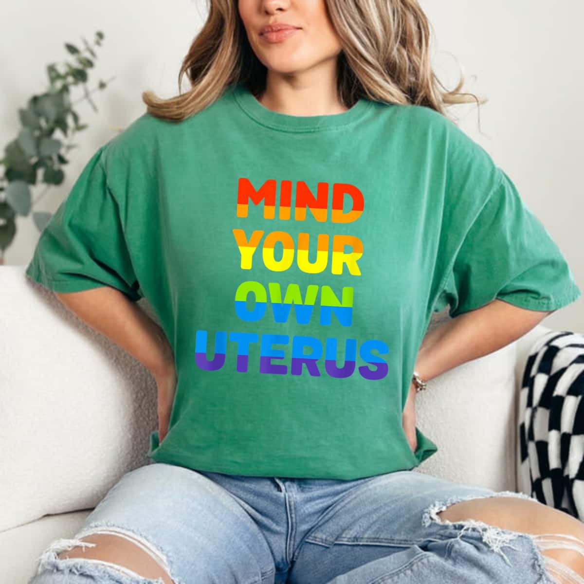Strong Women Mind Your Own Uterus Women's Rights Radical Feminist T-Shirt Strong Women Mind Your Own Uterus Women's Rights Radical Feminist T-Shirt