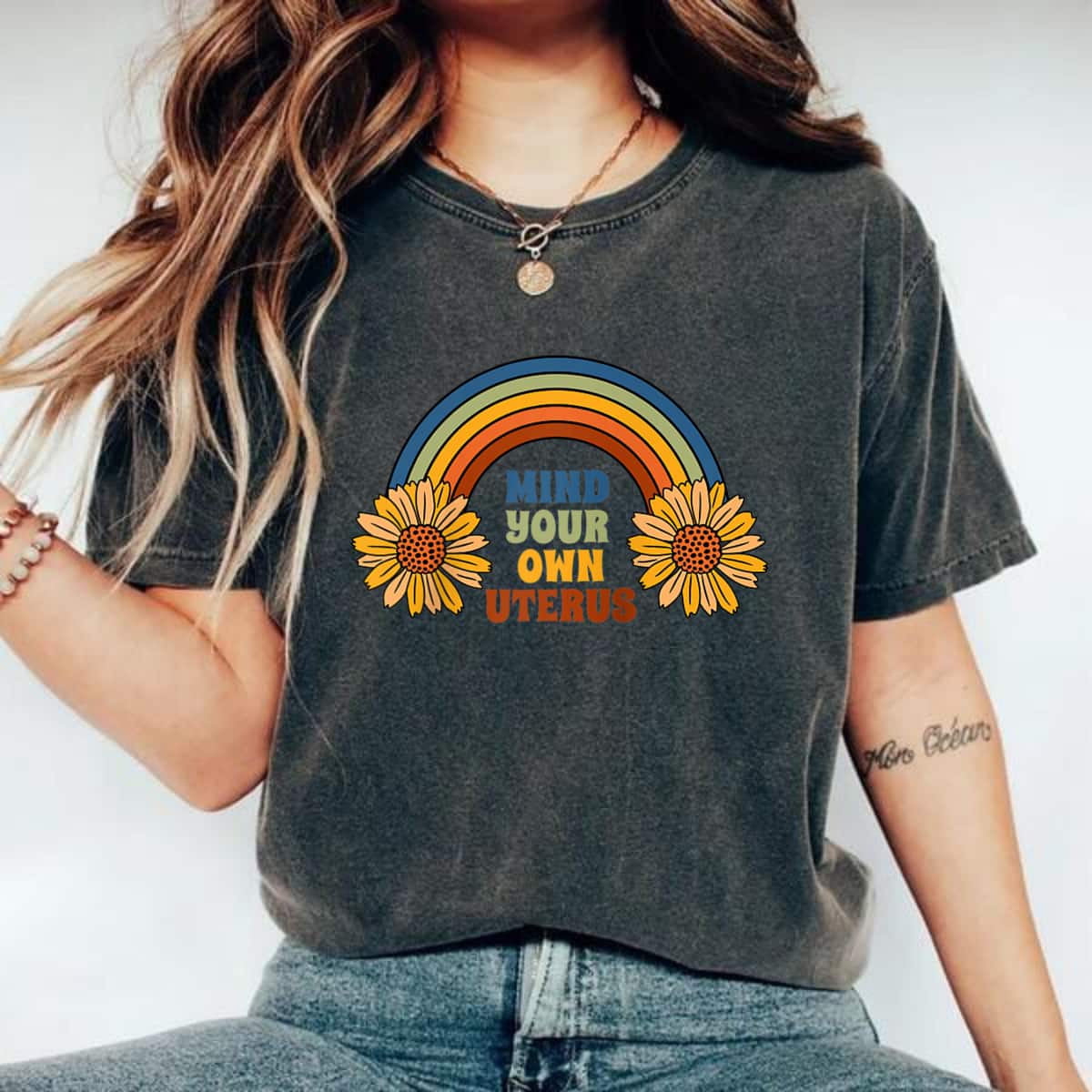 Strong Women Mind Your Own Uterus International Women's Day T-Shirt Strong Women Mind Your Own Uterus International Women's Day T-Shirt