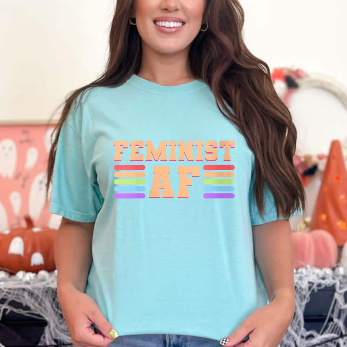 Strong Women Feminist AF Vintage T-Shirt Strong Women Feminist AF Vintage T-Shirt
