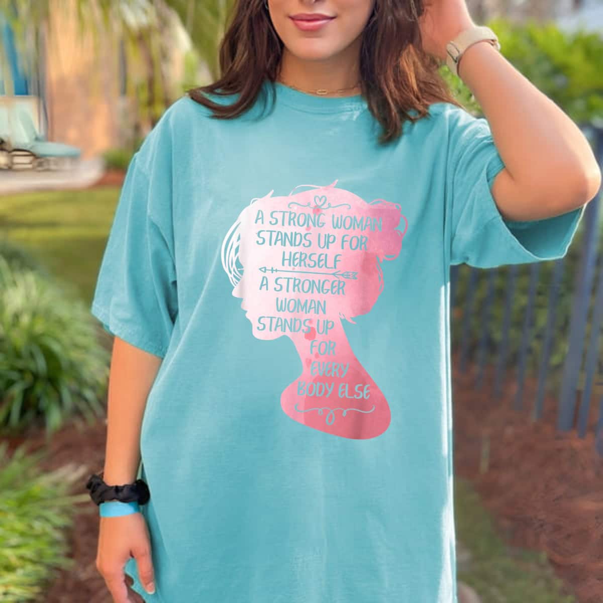 Strong Women A Strong Woman Stands Up For Herself T-Shirt Strong Women A Strong Woman Stands Up For Herself T-Shirt