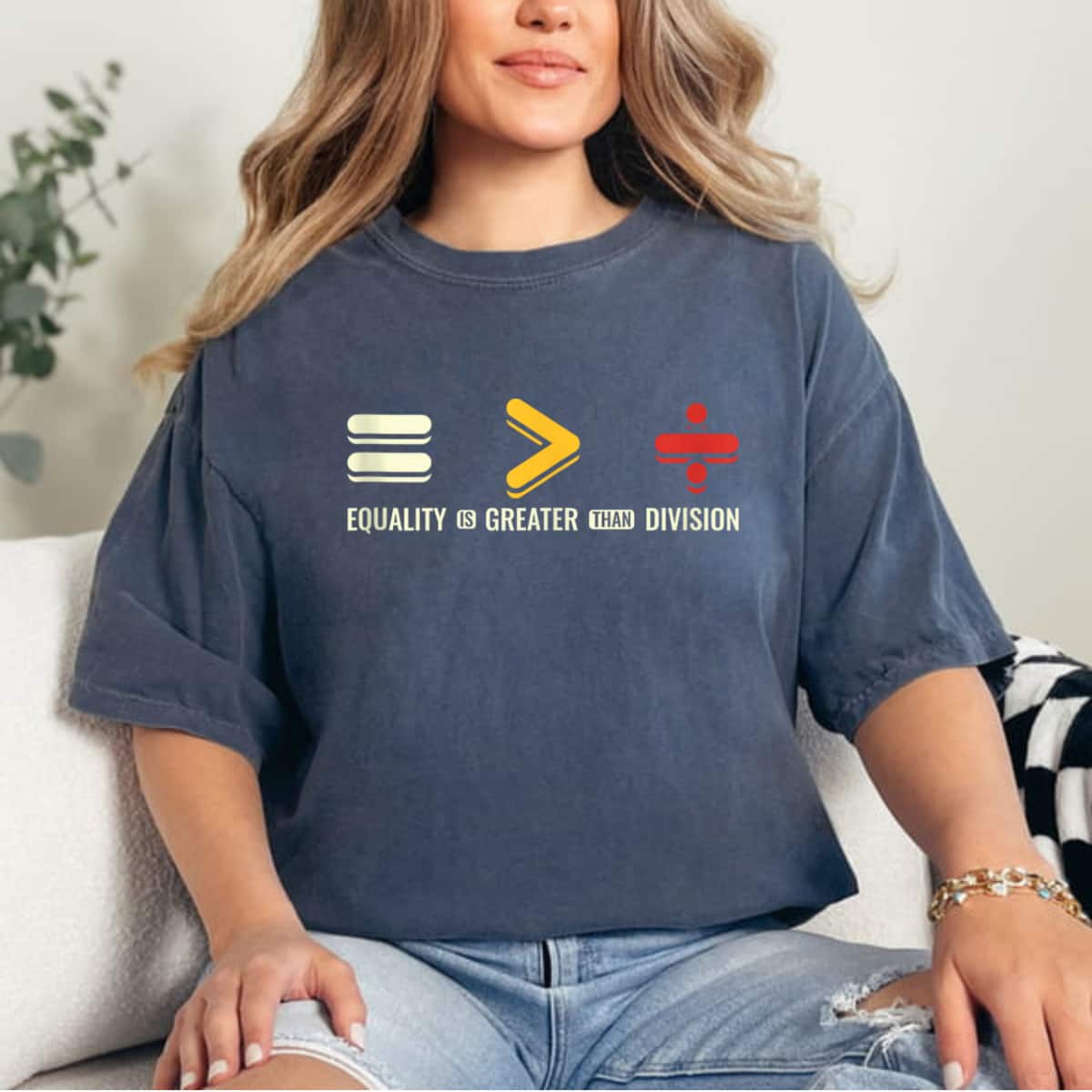 Equality Is Greater Than Division Human Rights Day T-Shirt Equality Is Greater Than Division Human Rights Day T-Shirt