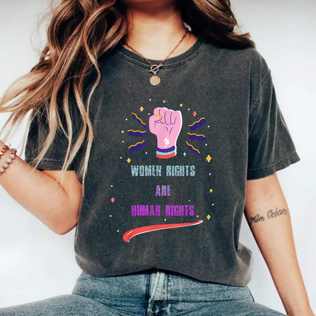 Strong Women Rights Are Human Rights Girl Power T-Shirt Strong Women Rights Are Human Rights Girl Power T-Shirt