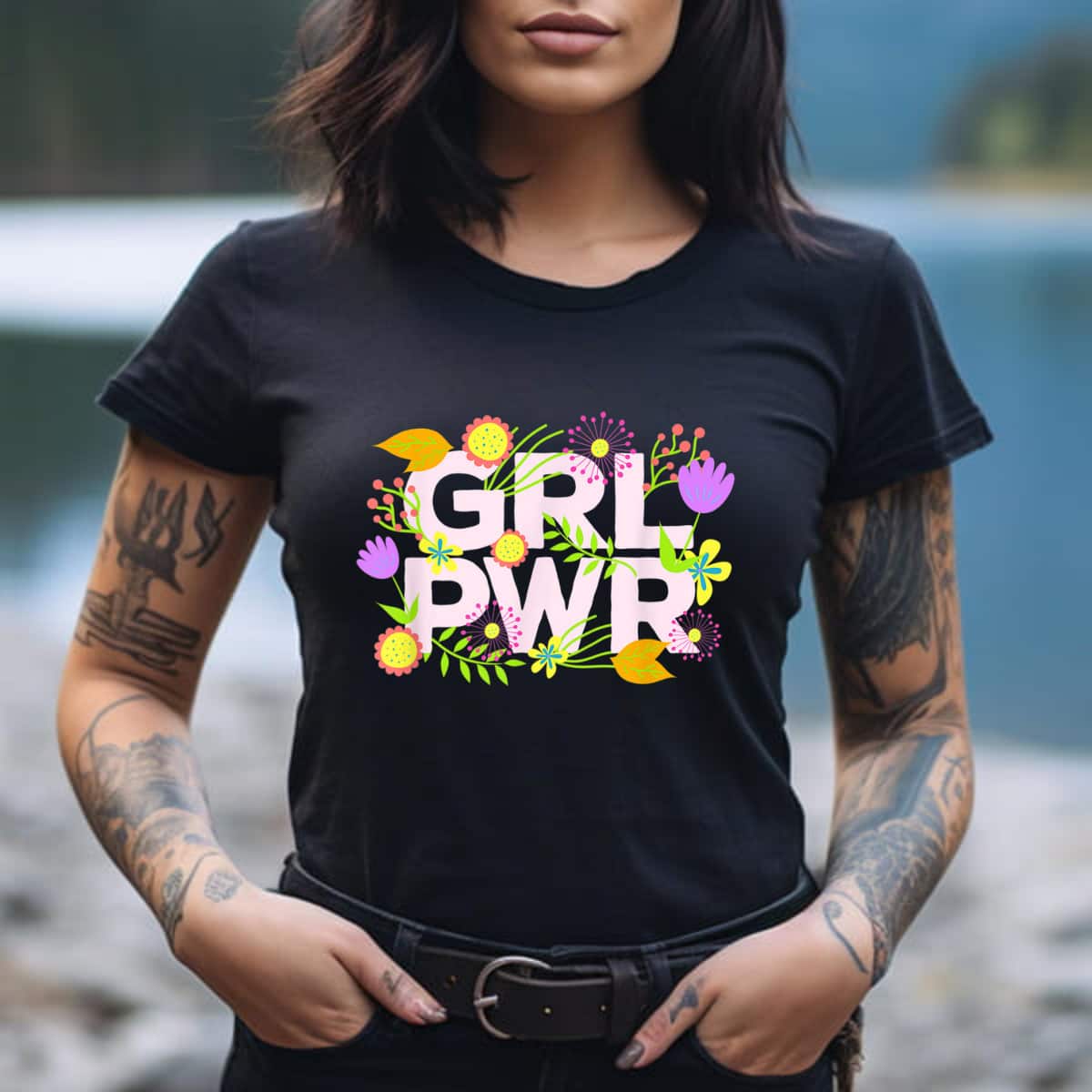 Strong Women GRL PWR Girls Power Feminist T-Shirt Strong Women GRL PWR Girls Power Feminist T-Shirt