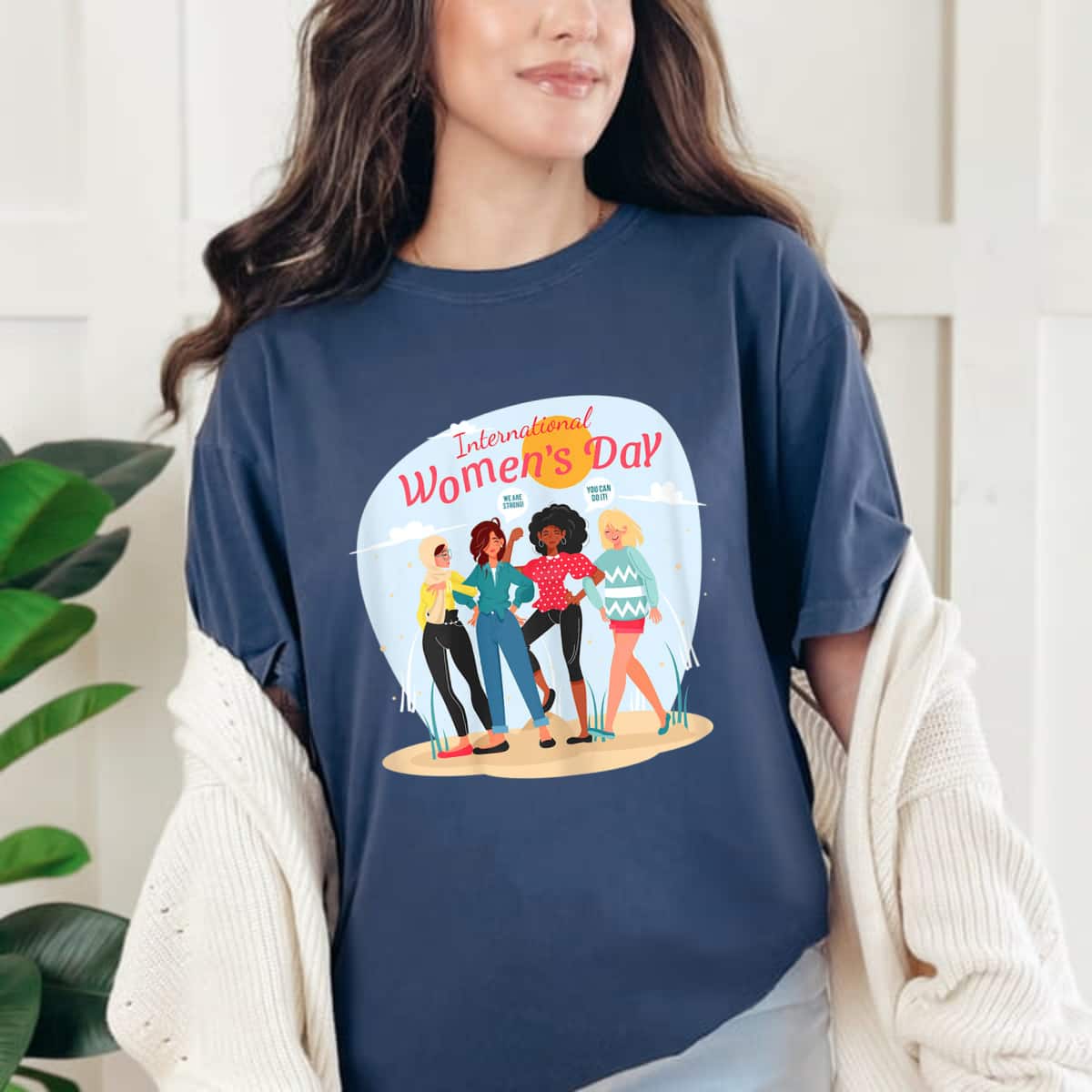 Strong Women International Women's Day Girl Power T-Shirt Strong Women International Women's Day Girl Power T-Shirt