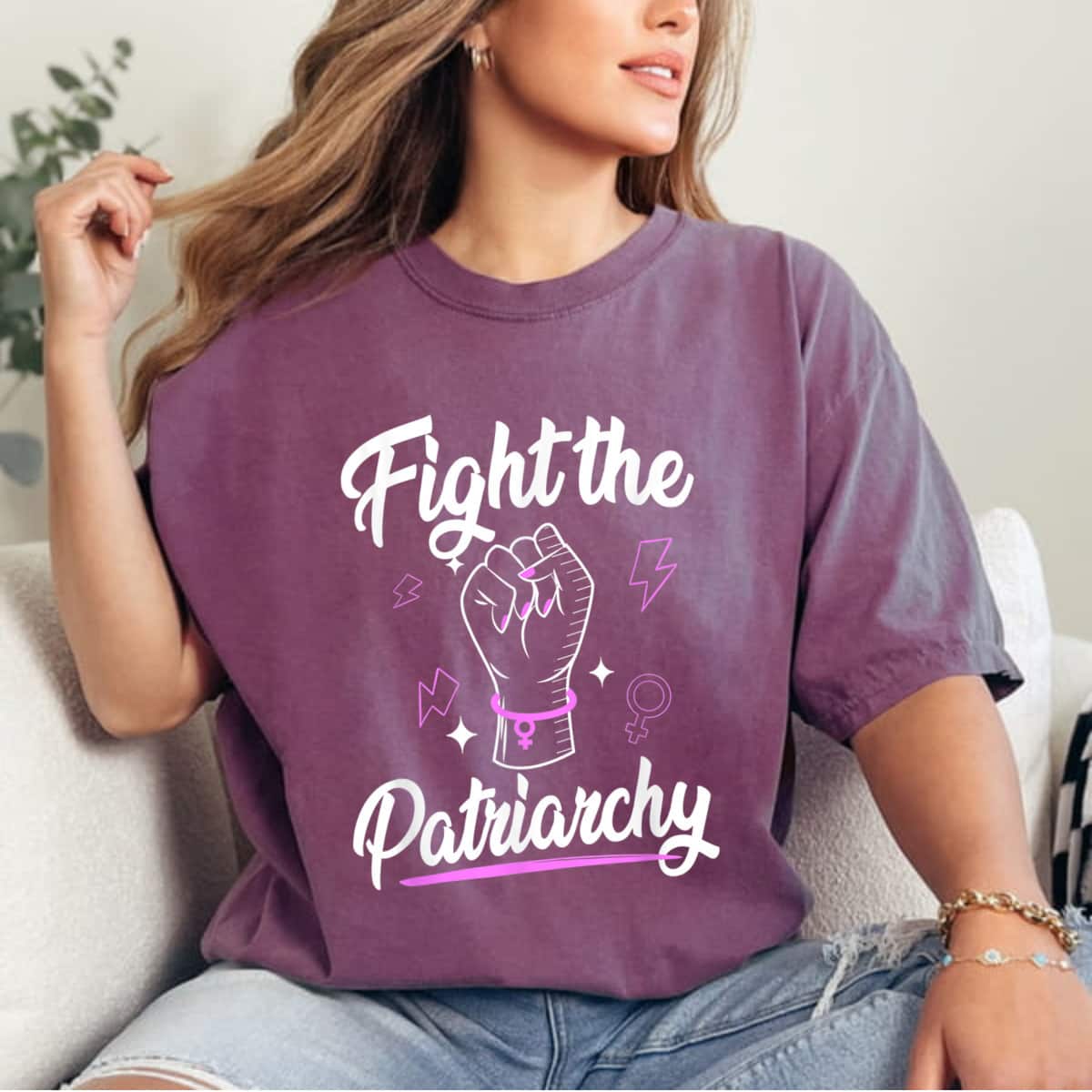 Strong Women Fight The Patriarchy T-Shirt Strong Women Fight The Patriarchy T-Shirt