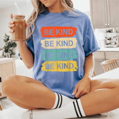 Be Kind Retro Vintage Graphic Inspirational T-Shirt