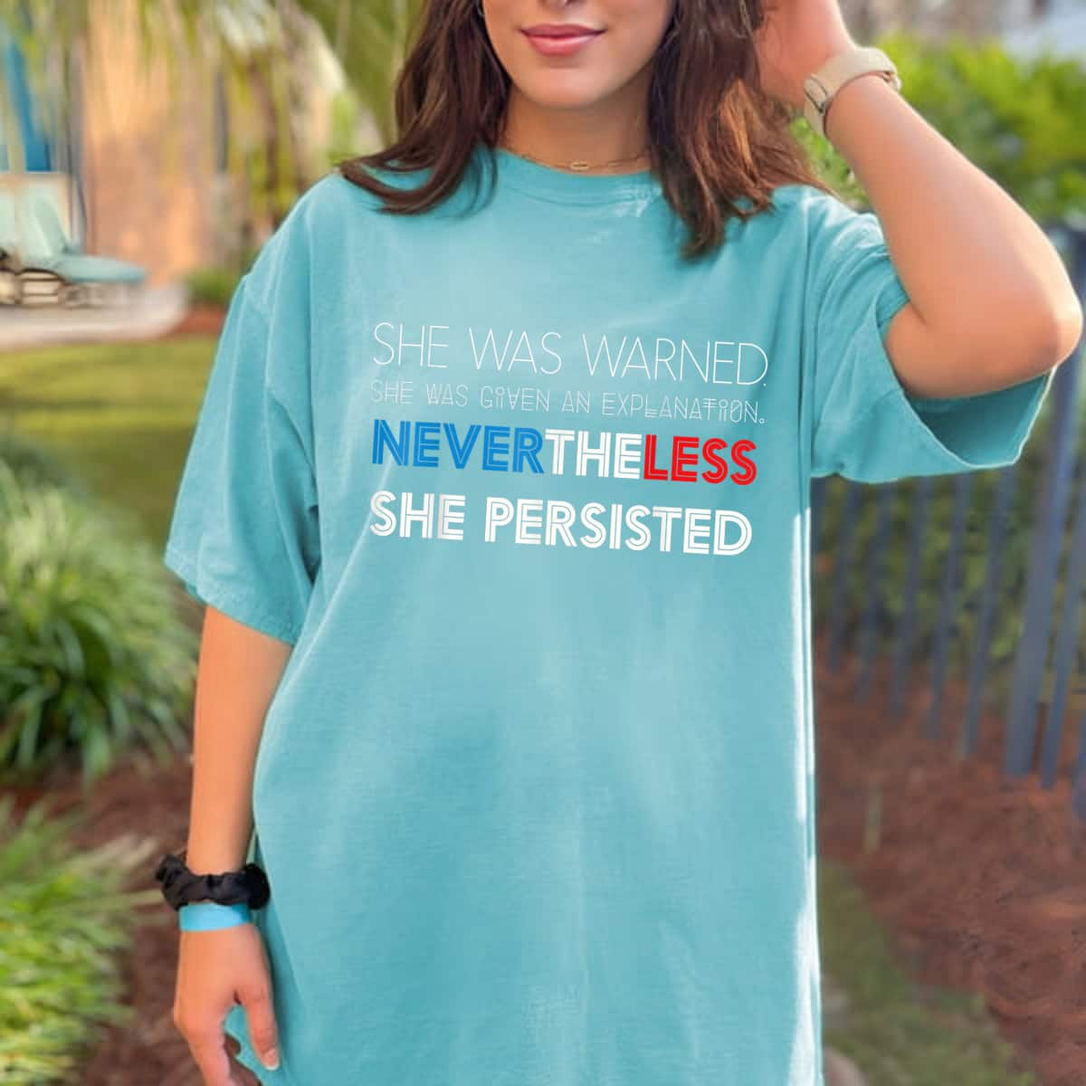 Strong Women She Was Warned Nevertheless She Persisted Nasty Woman T-Shirt Strong Women She Was Warned Nevertheless She Persisted Nasty Woman T-Shirt