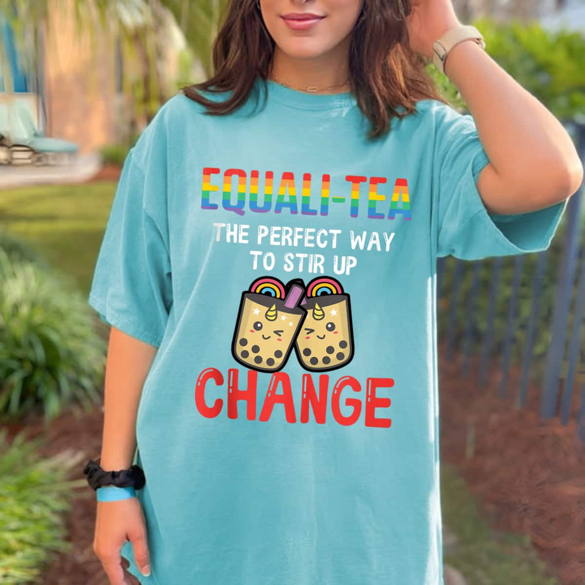 Equali-Tea The Perfect Way To Stir Up Change T-Shirt Equali-Tea The Perfect Way To Stir Up Change T-Shirt