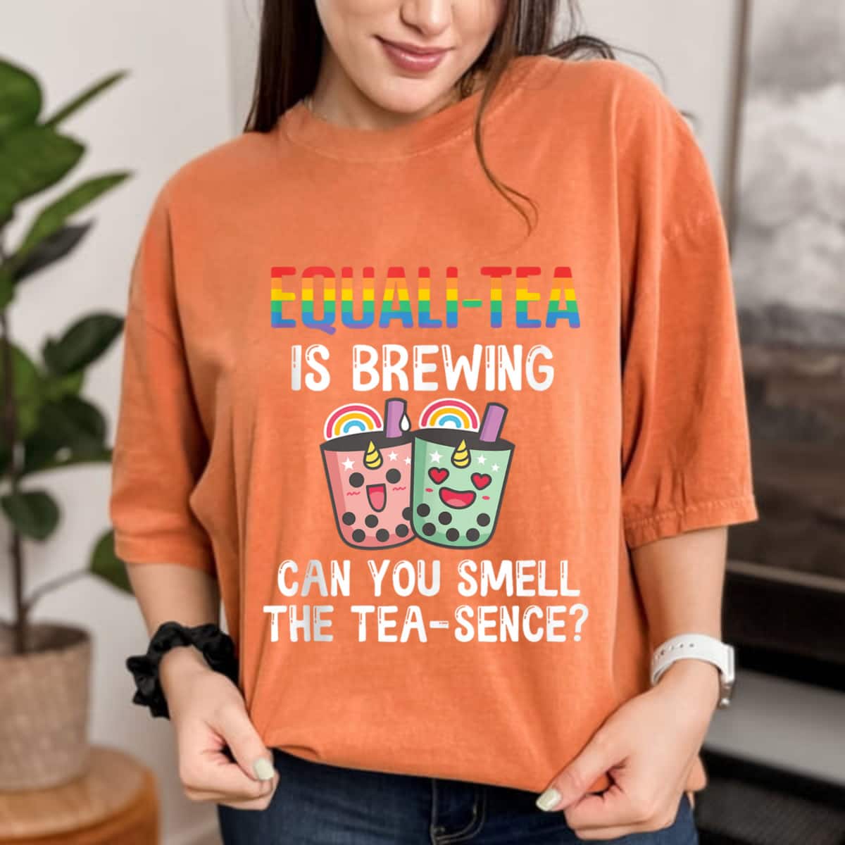 Equali- Tea Is Brewing, Can You Smell The Tea-Sence T-Shirt Equali- Tea Is Brewing, Can You Smell The Tea-Sence T-Shirt