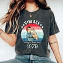 Strong Women Vintage 1979 Rosie The Riveter Birthday T-Shirt Strong Women Vintage 1979 Rosie The Riveter Birthday T-Shirt