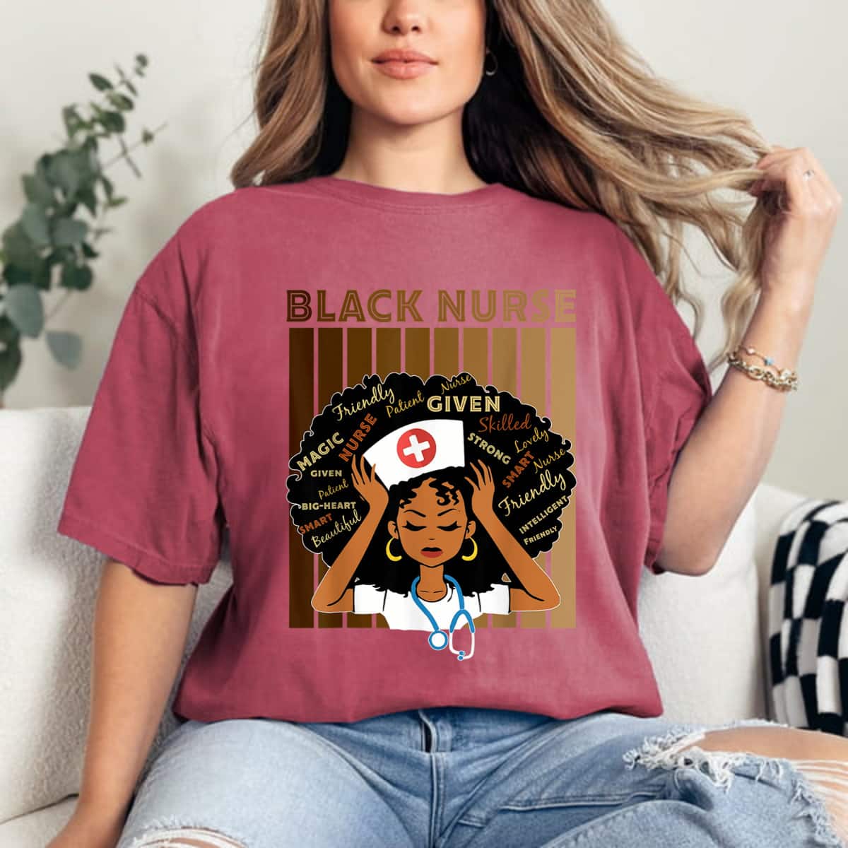 Strong Women Black Nurse Black Girl Magic Strong For Black History Month T-Shirt Strong Women Black Nurse Black Girl Magic Strong For Black History Month T-Shirt