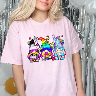 Rainbow Gnomes LGBT Pride Gay Rainbow Pride Gnomes Equality T-Shirt