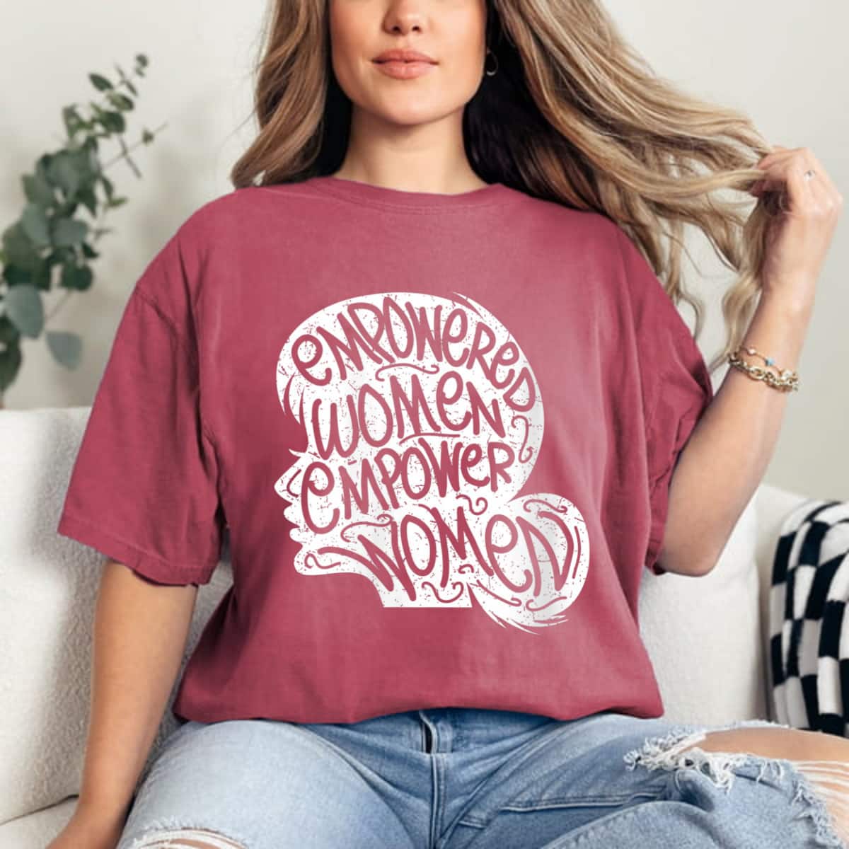 Strong Women Feminist Empowered Women Empowering Girls T-Shirt Strong Women Feminist Empowered Women Empowering Girls T-Shirt