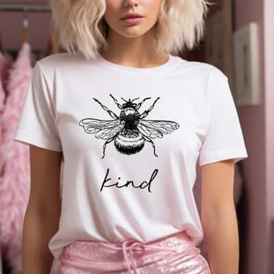 Bee Kind Summer Feminist Nature Bumblebee Girl Power T-Shirt