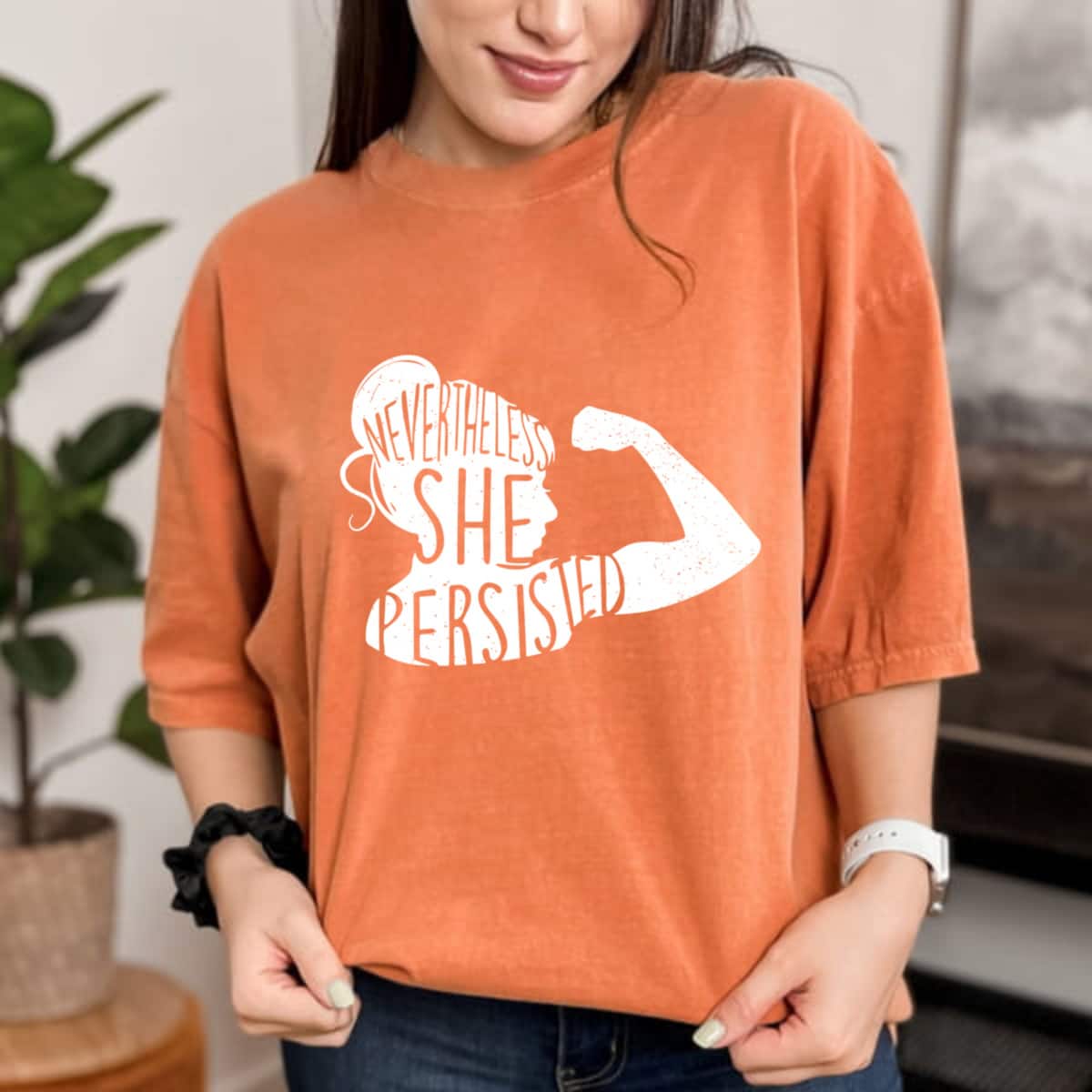 Strong Women Nevertheless She Persisted Feminist T-Shirt Strong Women Nevertheless She Persisted Feminist T-Shirt