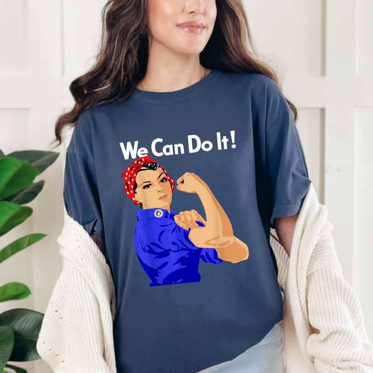 Strong Women Rosie The Riveter We Can Do It Vintage Funny Feminist T-Shirt Strong Women Rosie The Riveter We Can Do It Vintage Funny Feminist T-Shirt