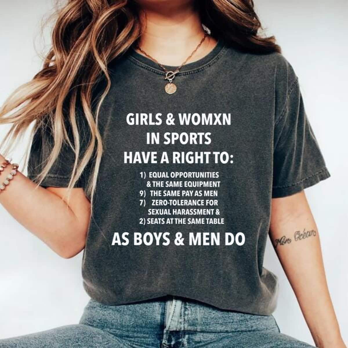 Equality In Sports And Girls T-Shirt Equality In Sports And Girls T-Shirt